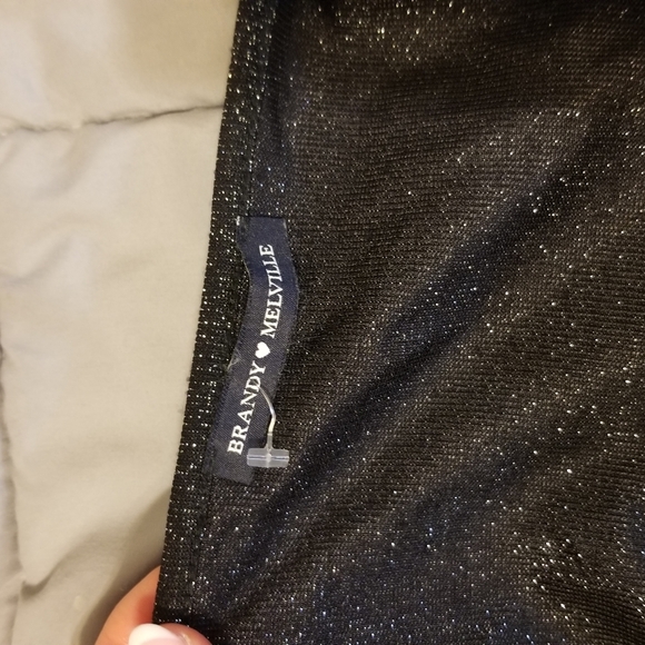 Brandy melville sparkly black slip dress - Picture 7 of 7